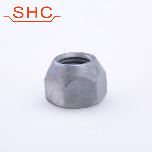 Automotive cone wheel lug nut galvanized coating