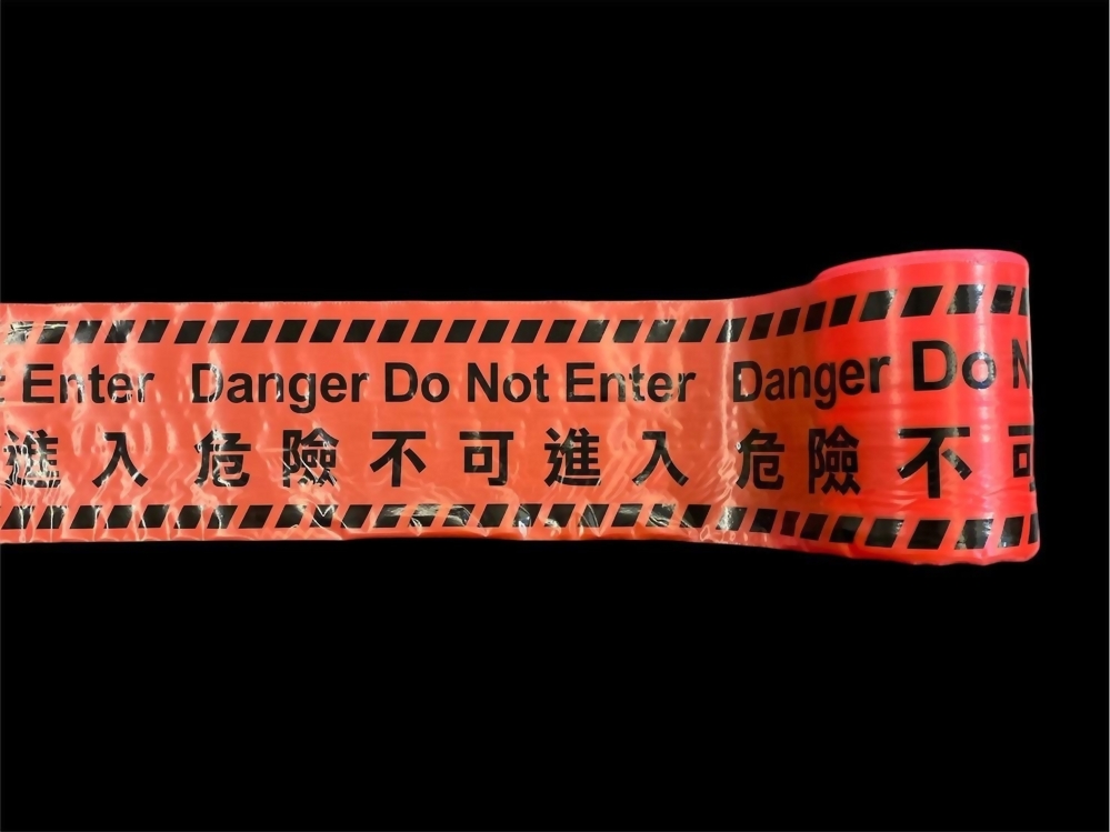 Red and Black Warning Tape